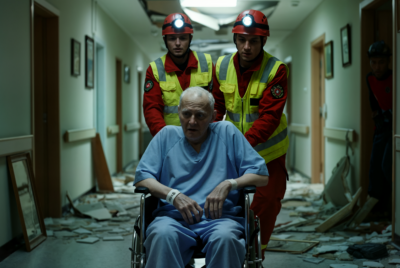 evacuate man with mobility issues